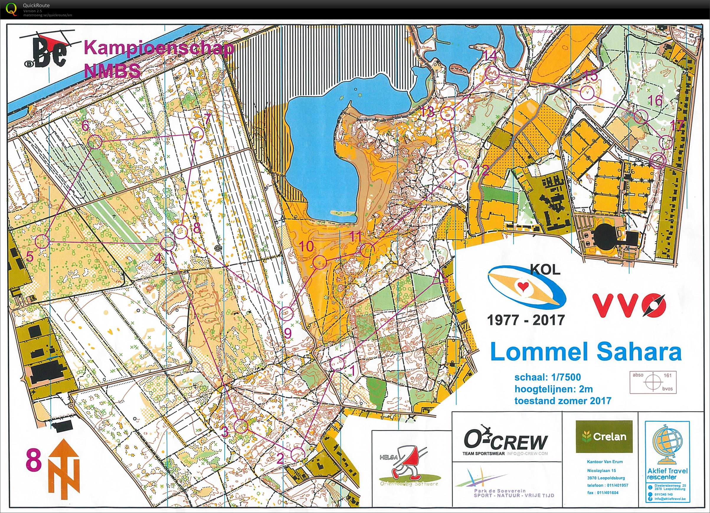 NMBS Lommel - IOF kaart (14.10.2017)